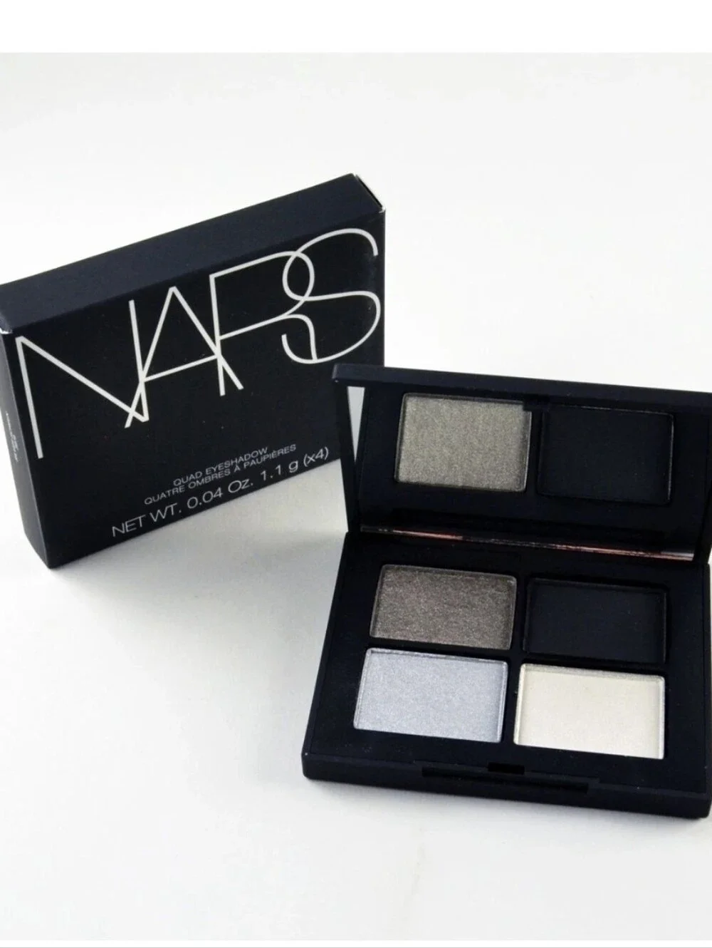 NARS Quad Eyeshadow Palette: Silver Screen (Silver, Pewter, Black, Ivory), NIB